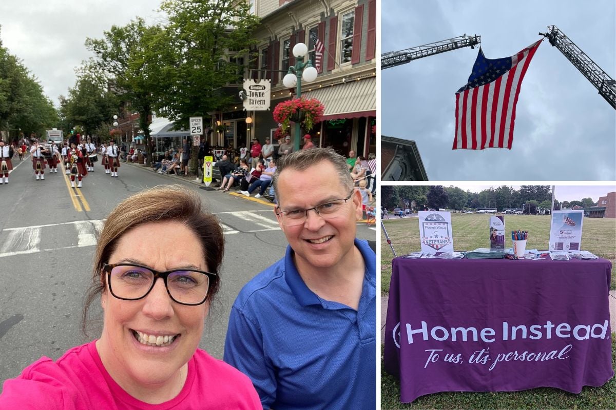 Home Instead of Lewisburg Honors Veterans at Union County 4th of July Parade collage