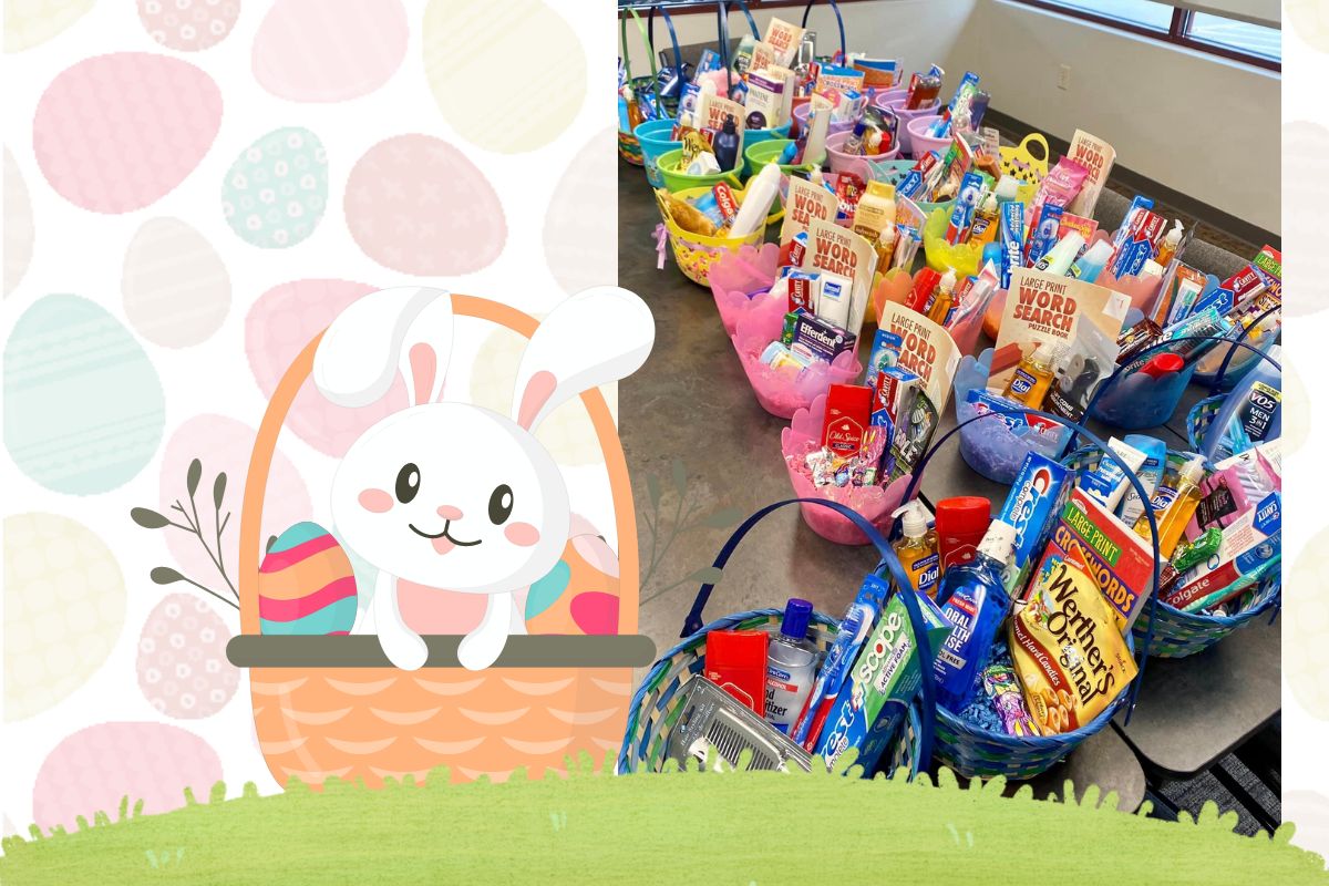 Home Instead Makes Easter Baskets for Seniors in Lincoln, NE