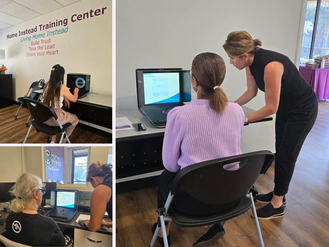 Home Instead Hosts Brain Health Screenings with Cognivue Thrive in Pasadena, CA collage