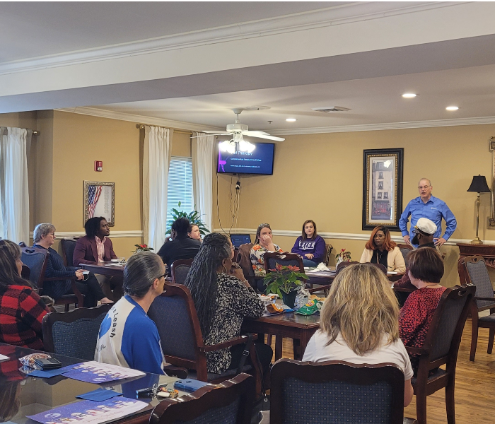 Home Instead Hosts Monthly Love on a Leash Luncheon