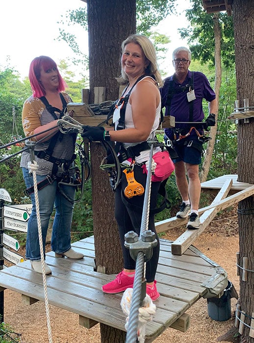 Home Instead Enjoys Ziplining Team Building Adventure