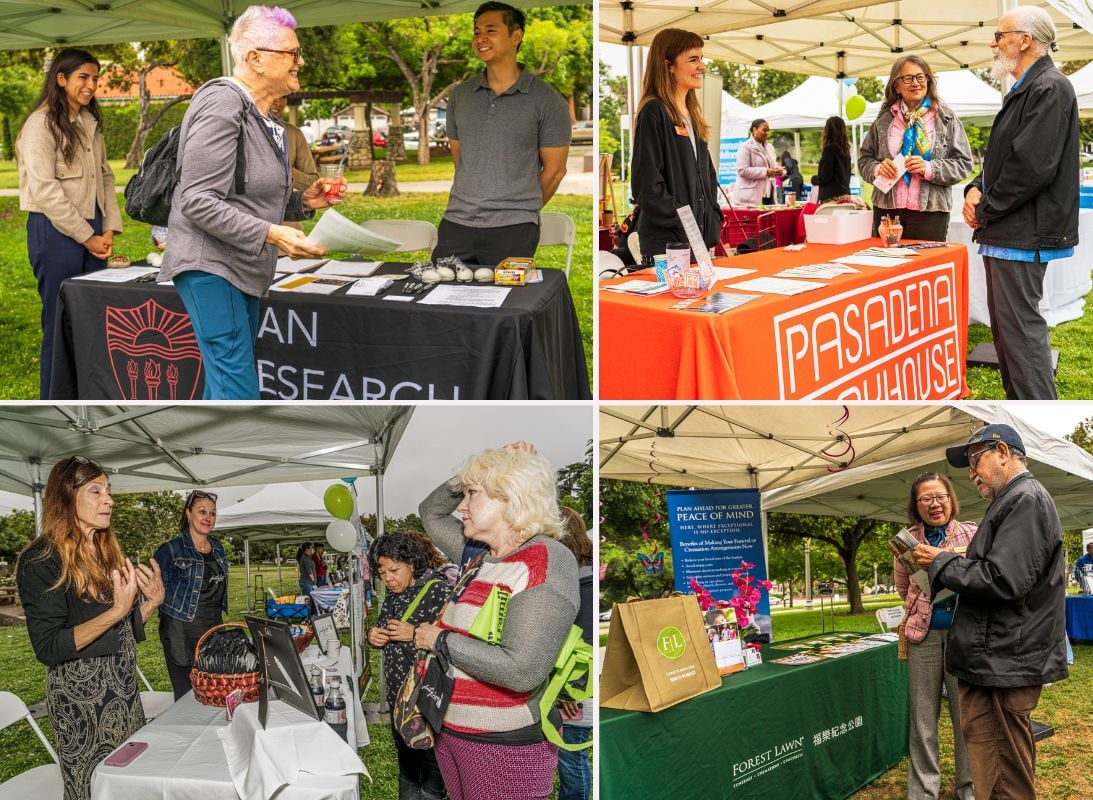 Home Instead Supports The Pasadena Village Older Americans Event collage