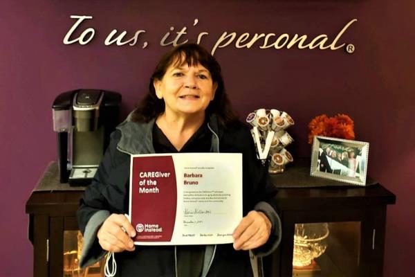 Barbra Bruno CAREGiver of the Month - December 2021