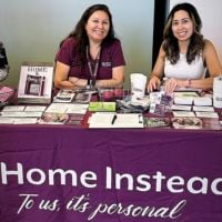 home instead booth at job fair