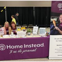 home instead booth at the 2024 health fair