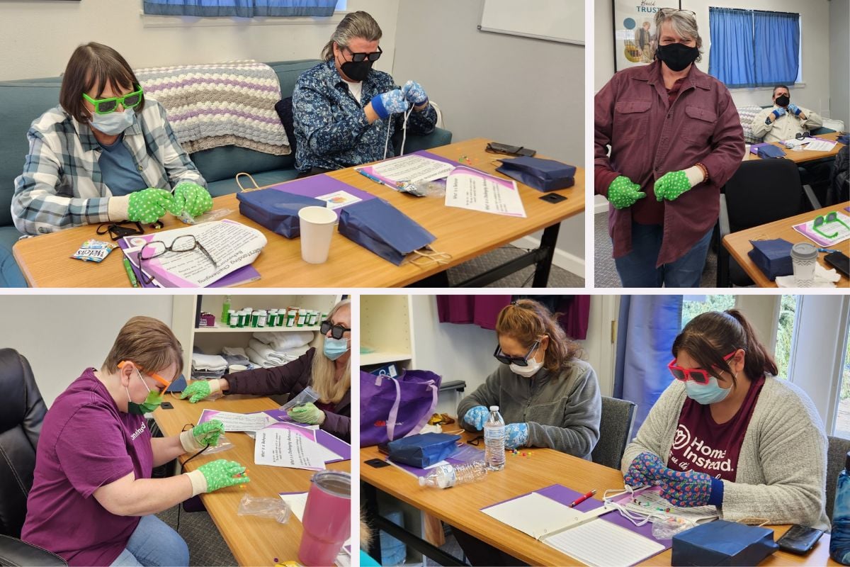 Home Instead Caregivers Participate in Dementia Workshop in Sequim, WA collage