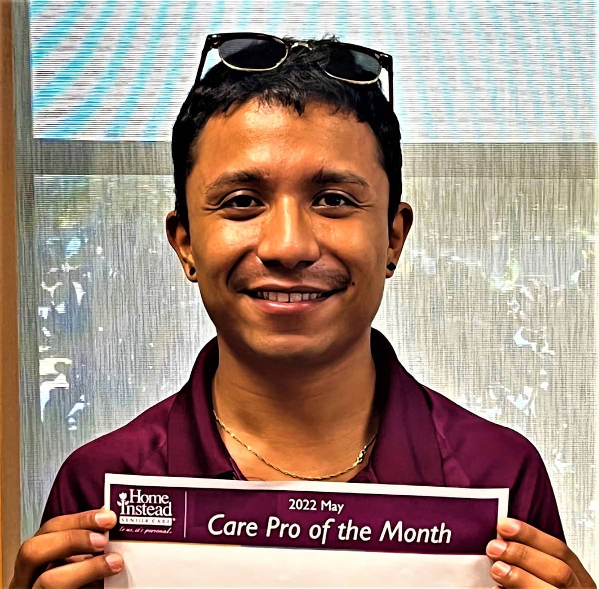 Juan Peck, Home Instead Clearwater Care Professional of the Month for May 2022