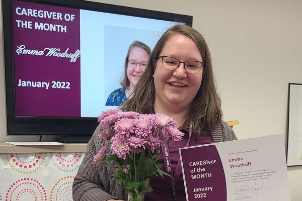 Emma Woodruff Care Professional of the Month - January 2022