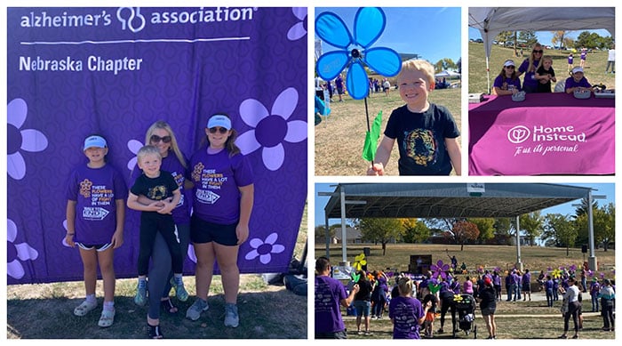 Home Instead Norfolk, NE takes part in Walk to End Alzheimer's 2022 collage