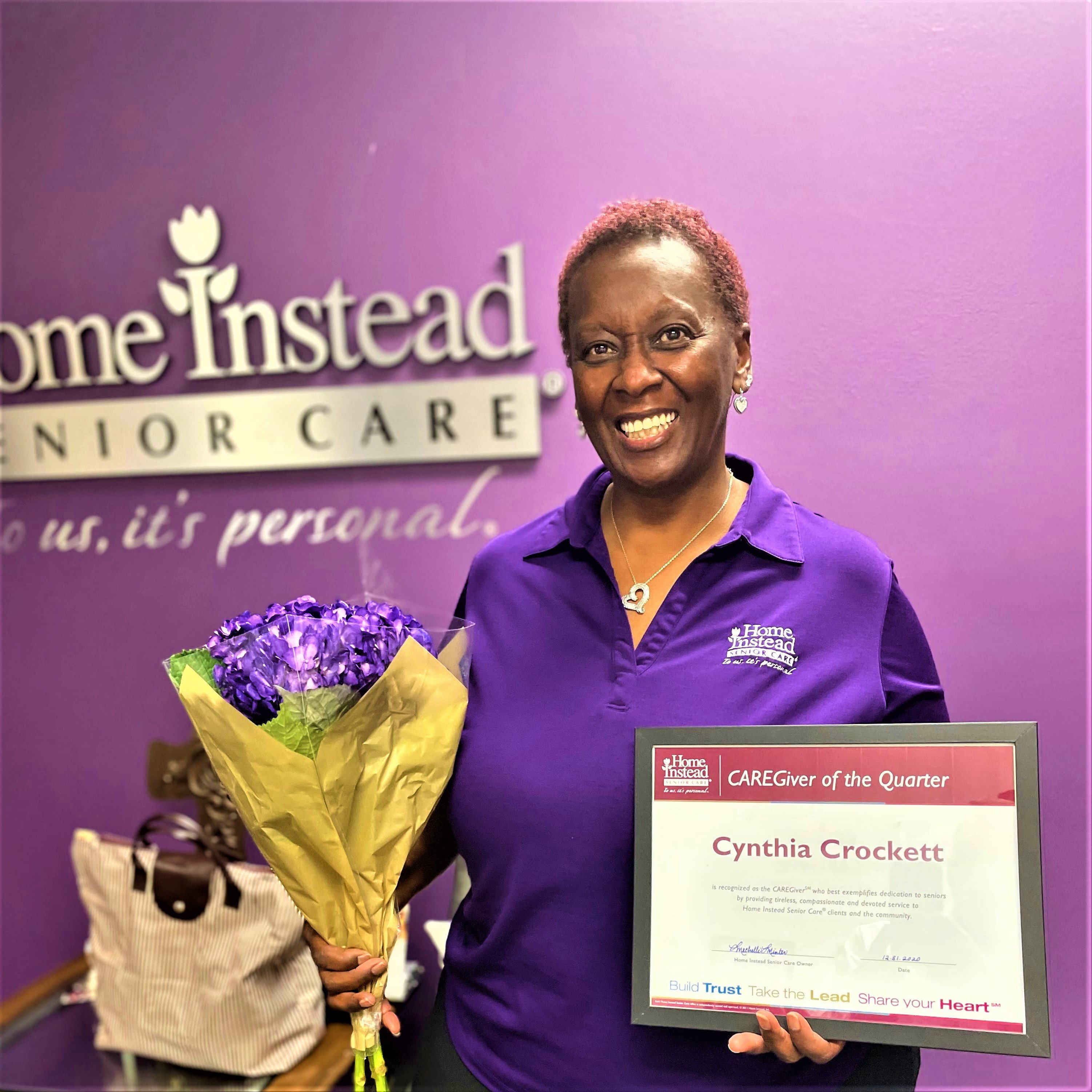 Caregiver of the Quarter Cynthia