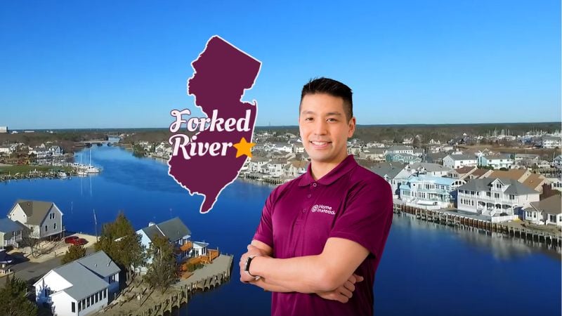 Home Instead caregiver with Forked River New Jersey in the background