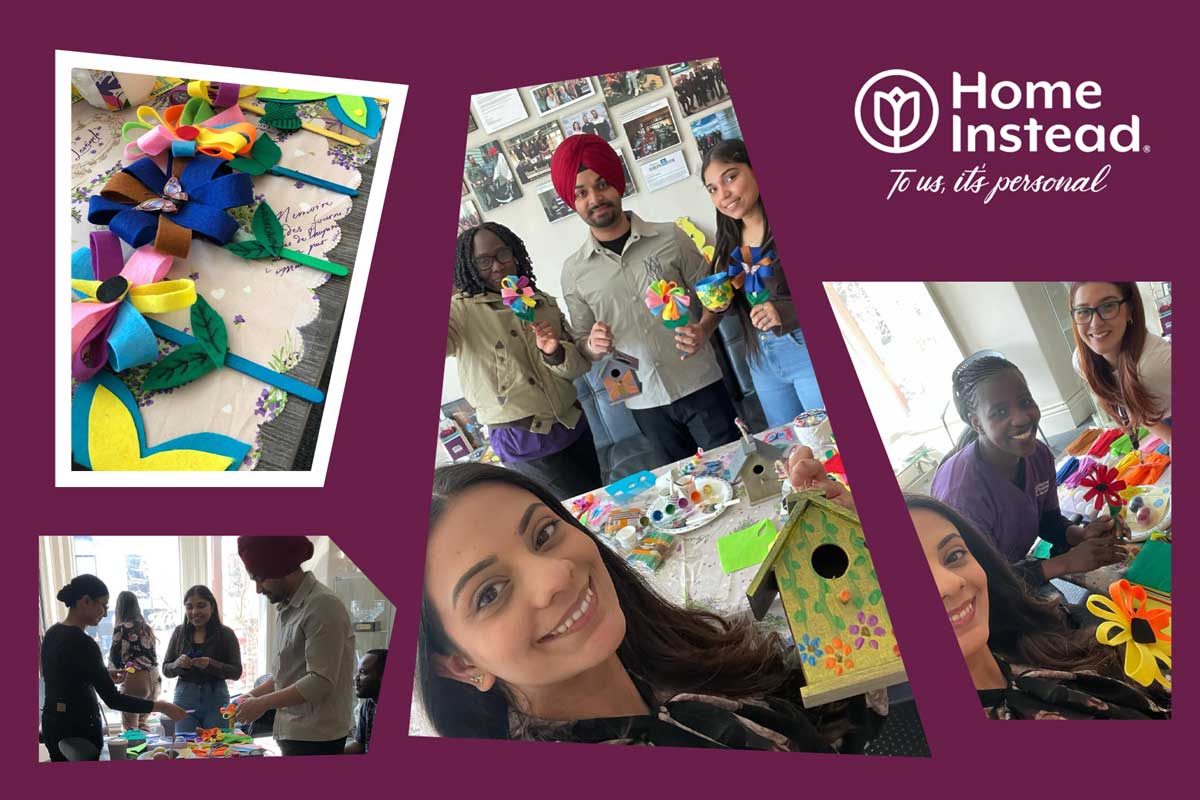 Care Pros had the opportunity to mingle with other Care Pros and create Spring Craft kits to do with their clients