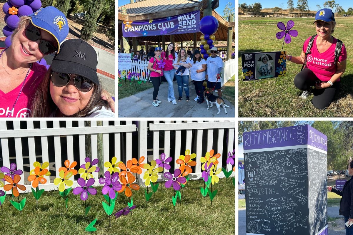 Home Instead of Los Altos Walks to End Alzheimer’s in Silicon Valley collage