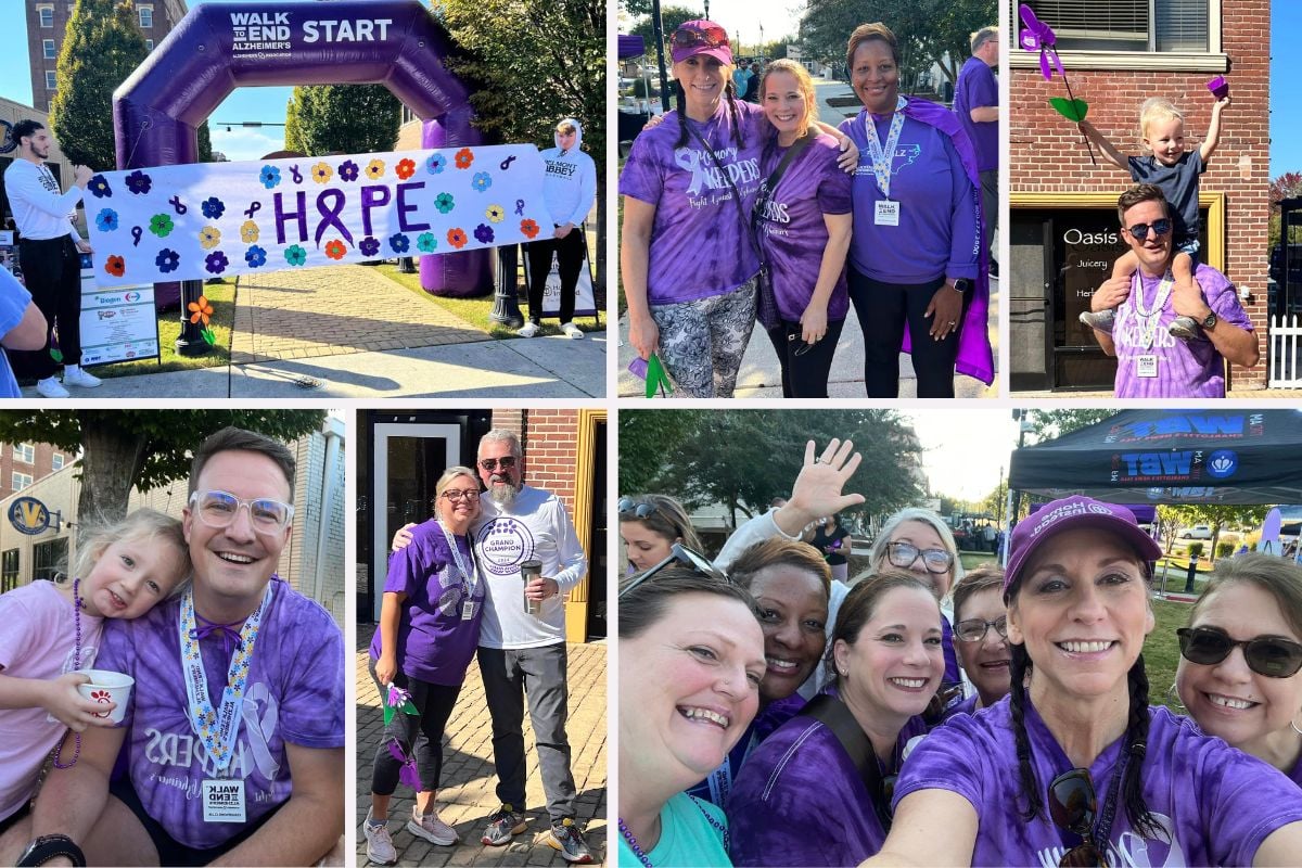 The Home Instead Memory Keepers Step Closer to a Cure at the 2024 Walk to End Alzheimer's collage