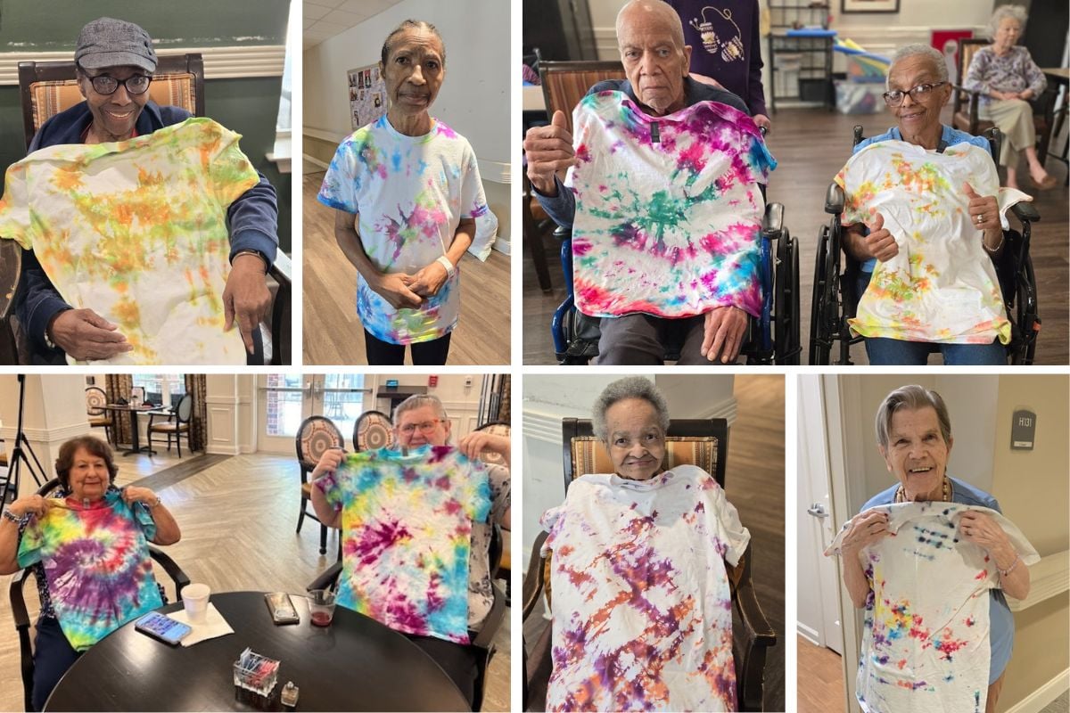 Home Instead Honors The Longest Day with Colorful Creations at Harmony on the Peninsula collage