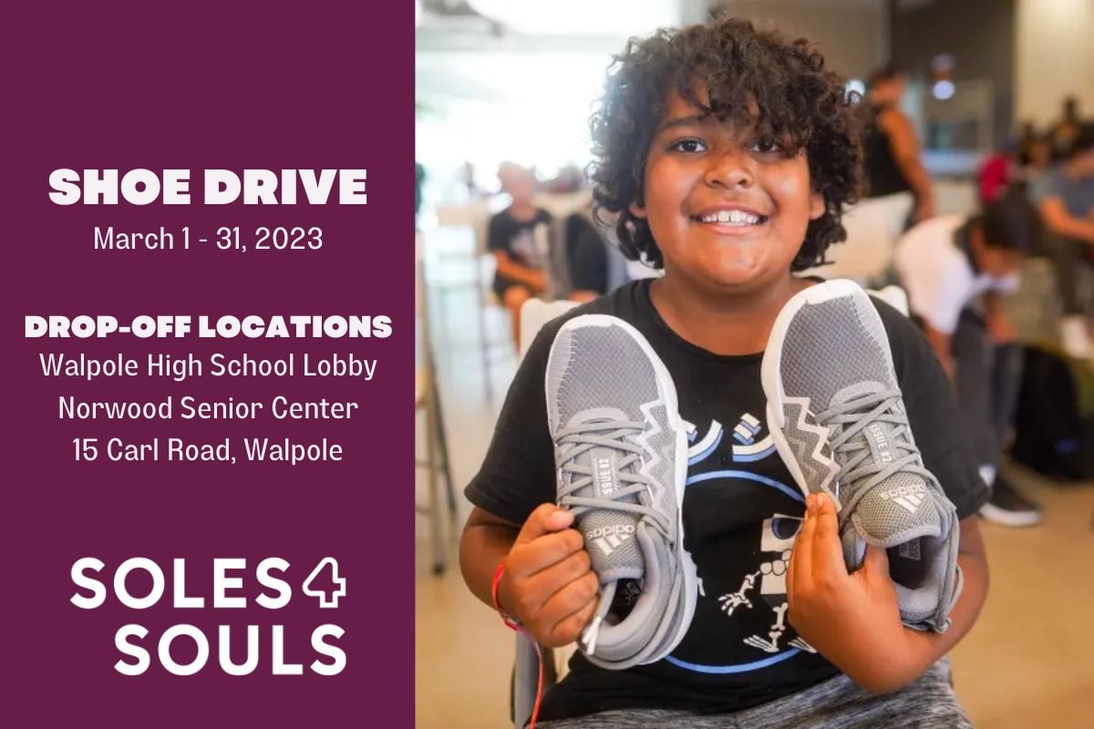 Soles4Souls Shoe Drive Walpole, MA hero