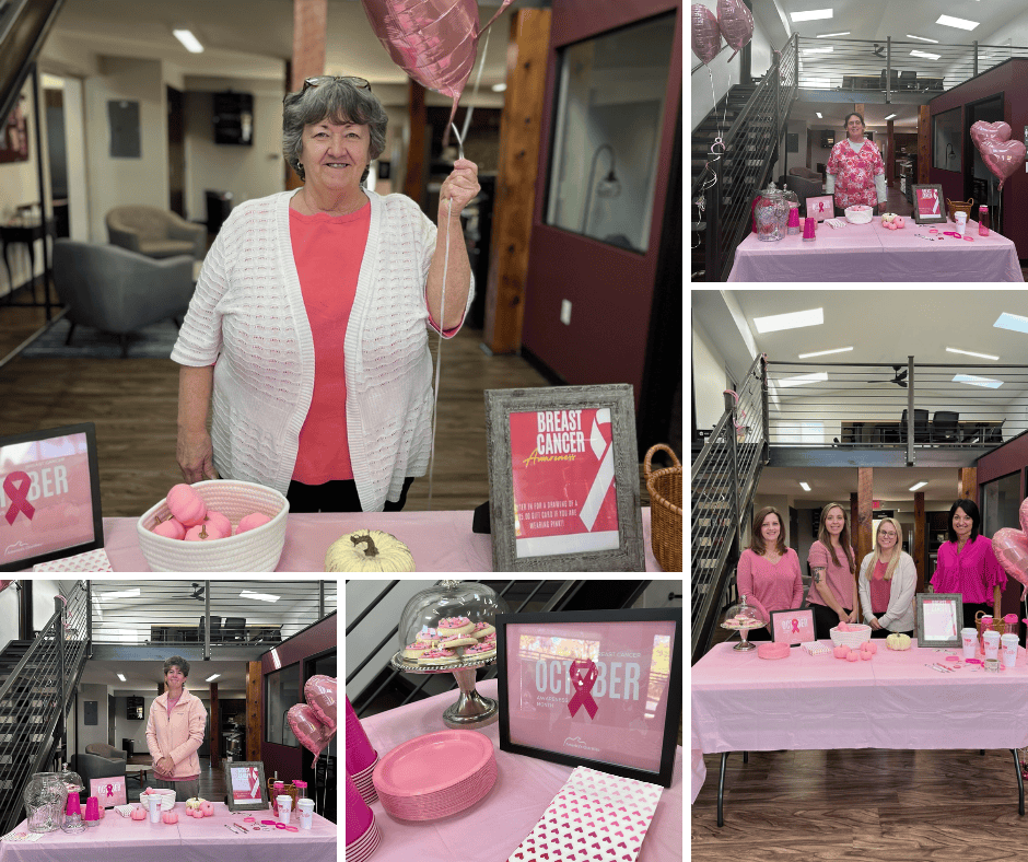 Breast Cancer Awareness Event Picture Collage