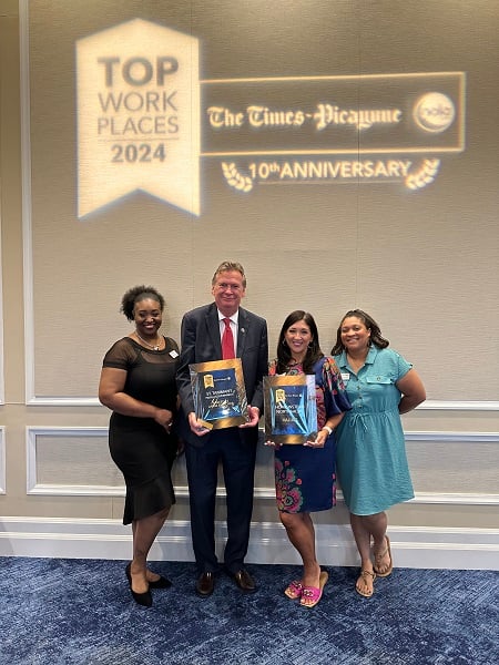 Home Instead of St. Tammany Top Workplaces 2024 Award and Company Values Award