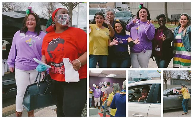 Mardi Gras Drive-Thru Collage