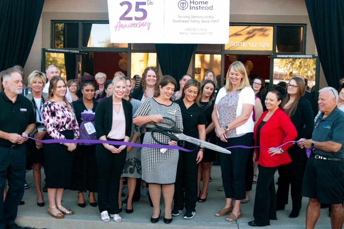 home instead 25 year ribbon cutting mesa sun lakes arizona