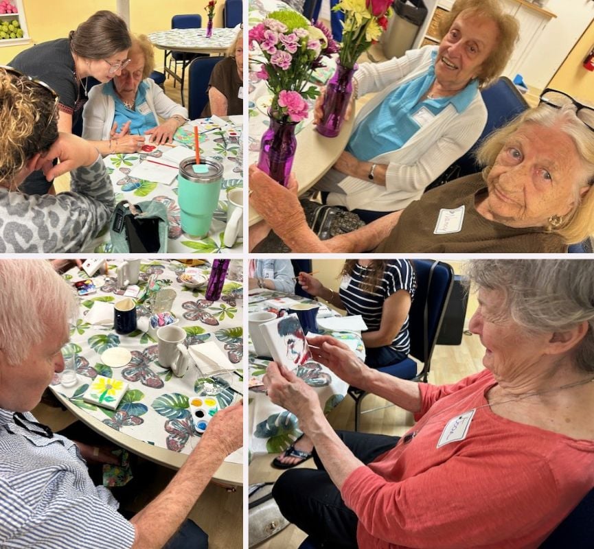 Seniors Create Colorful Memories at Home Instead's Senior Day Program collage