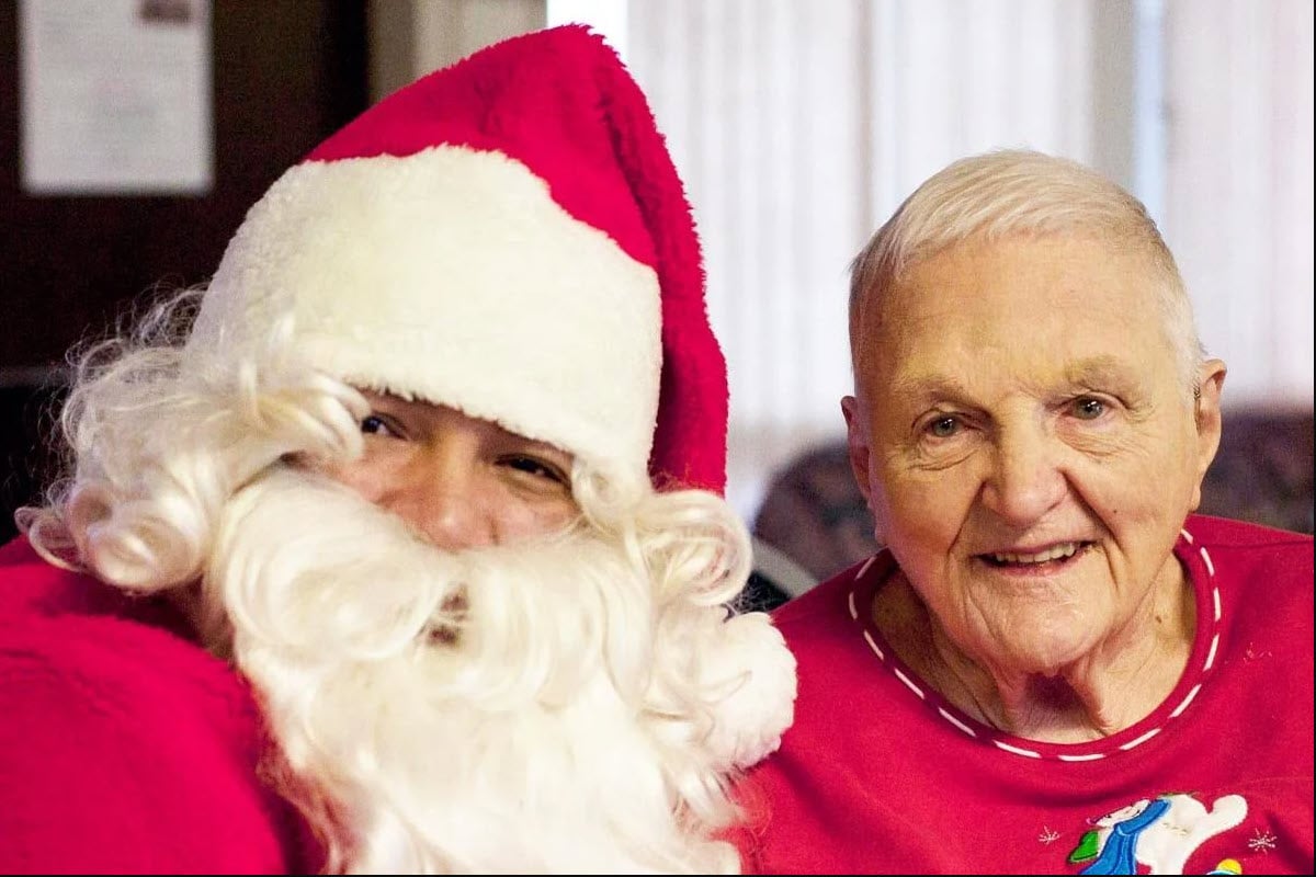 Santa and a senior