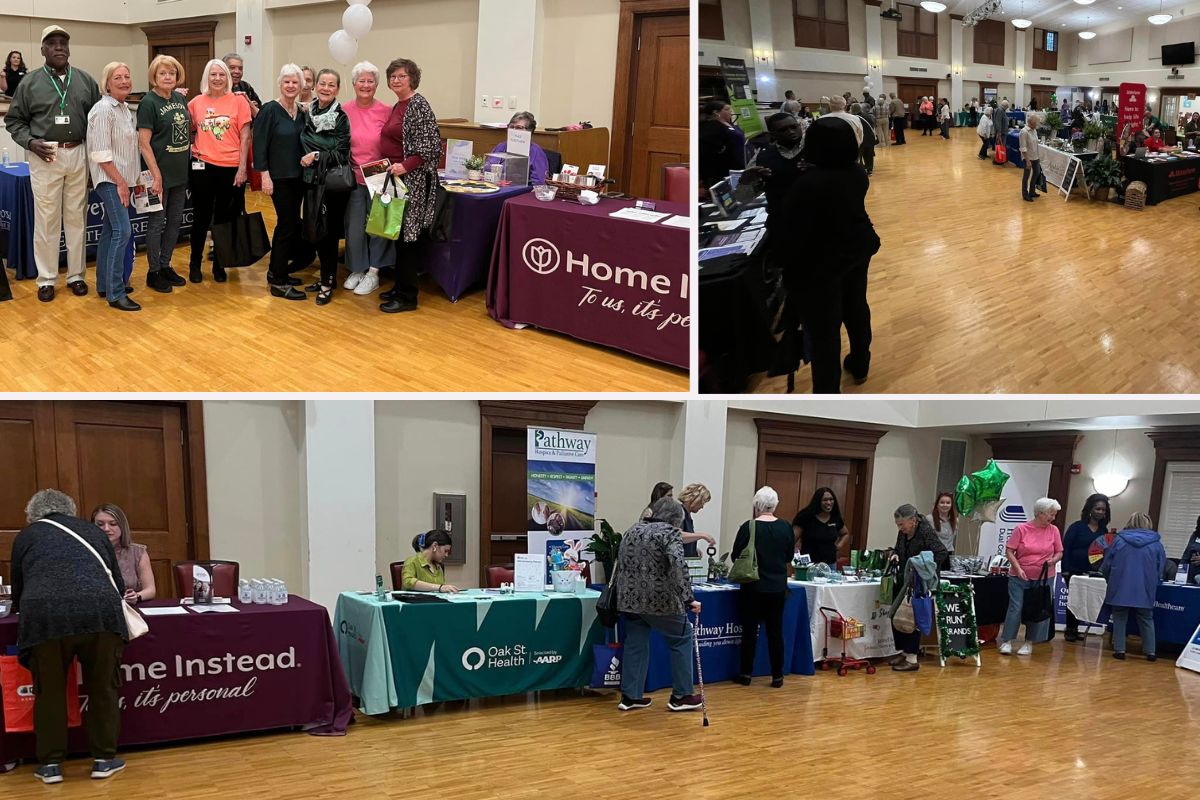 Home Instead of Spartanburg, SC Attends Shepherd's Center Senior Resource Fair collage