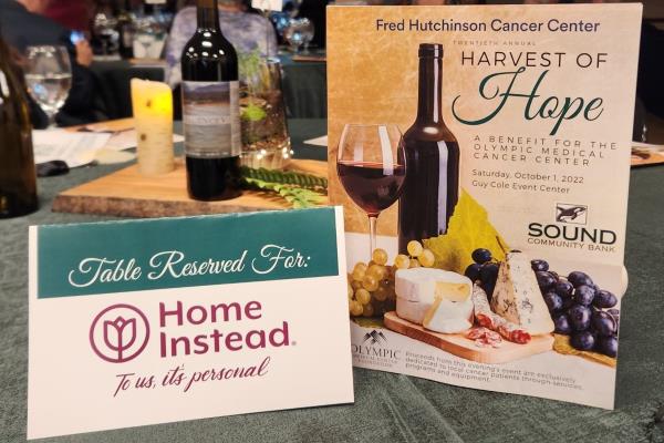 Home Instead of Sequim at Harvest of Hope Gala hero