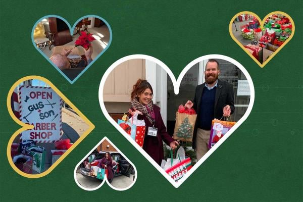 Jeremy Grant leads the way for Be a Santa to a Senior Gifts Delivery, 2024