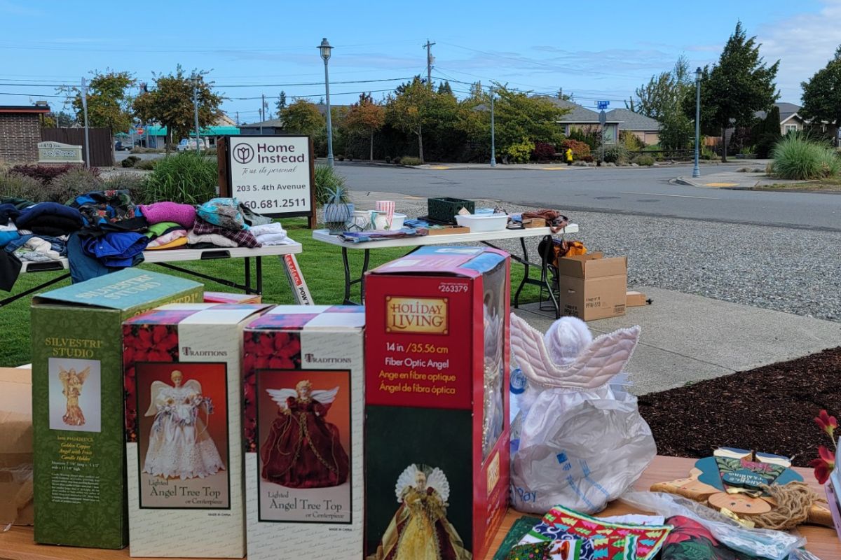 Home Instead of Sequim Yard Sale Fundraiser for Alzheimer's Support