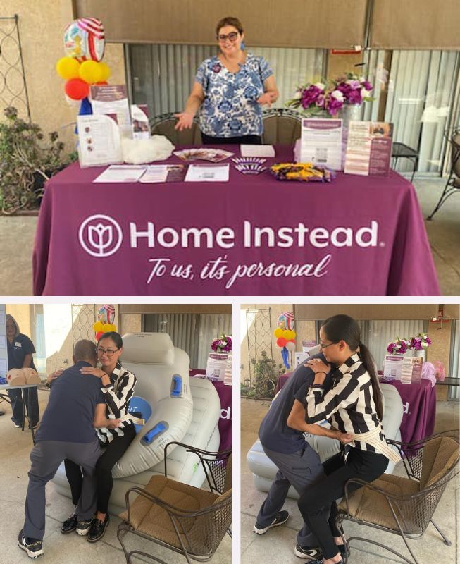 Home Instead Showcases Fall Prevention Tools at Monte Vista Health Fair collage