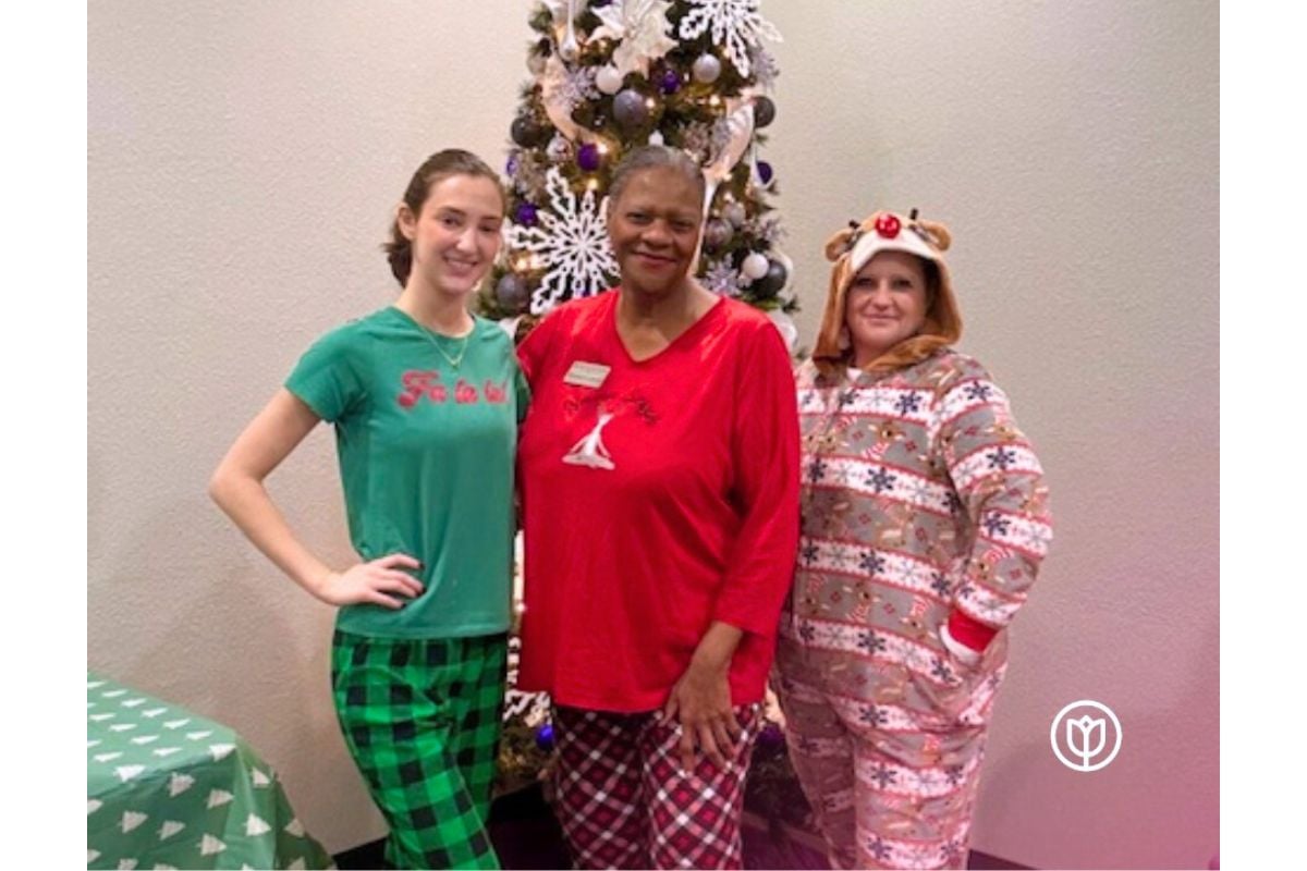 Home Instead Celebrates the Holidays with a PJ Day in Sarasota, FL