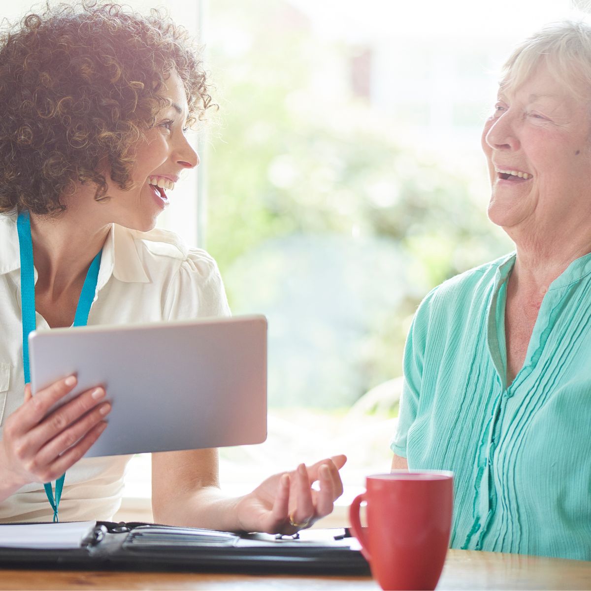 Care managers like this woman can help seniors and their families make the right choices when it comes to caregiving. 