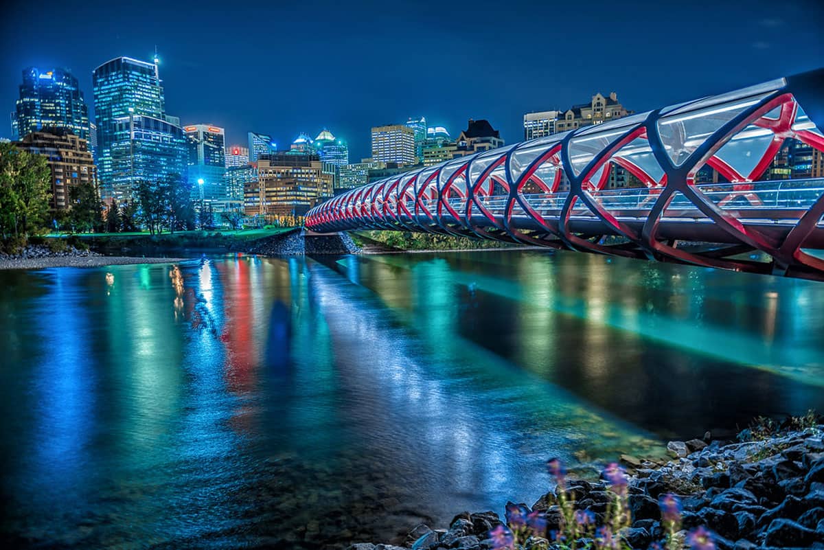 Peace Bridge in Northwest Calgary; part of Home Instead's service area providing home care near me.