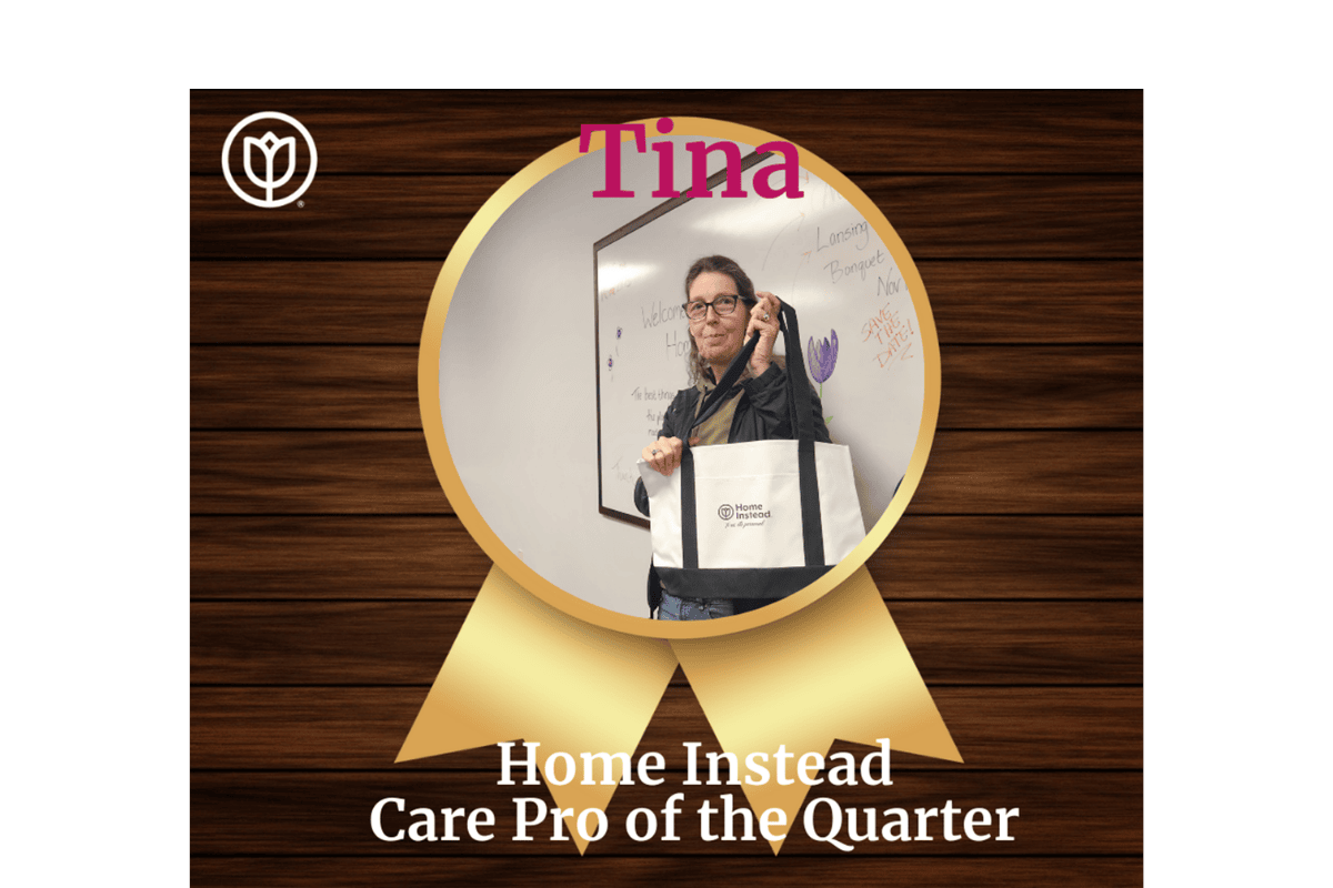 Tina Home Instead Care Pro of the 2nd Quarter