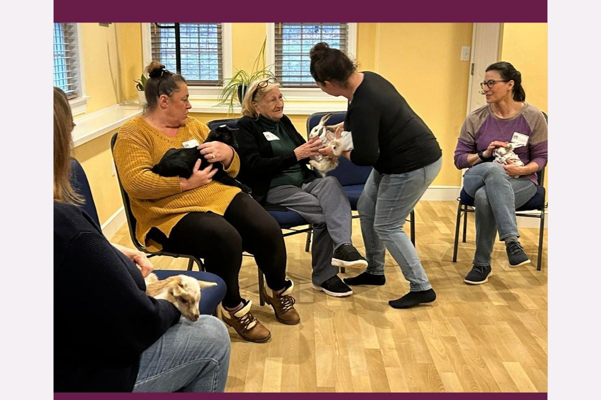 Home Instead Hosts Animal Therapy at Senior Day Program in Norwell, MA