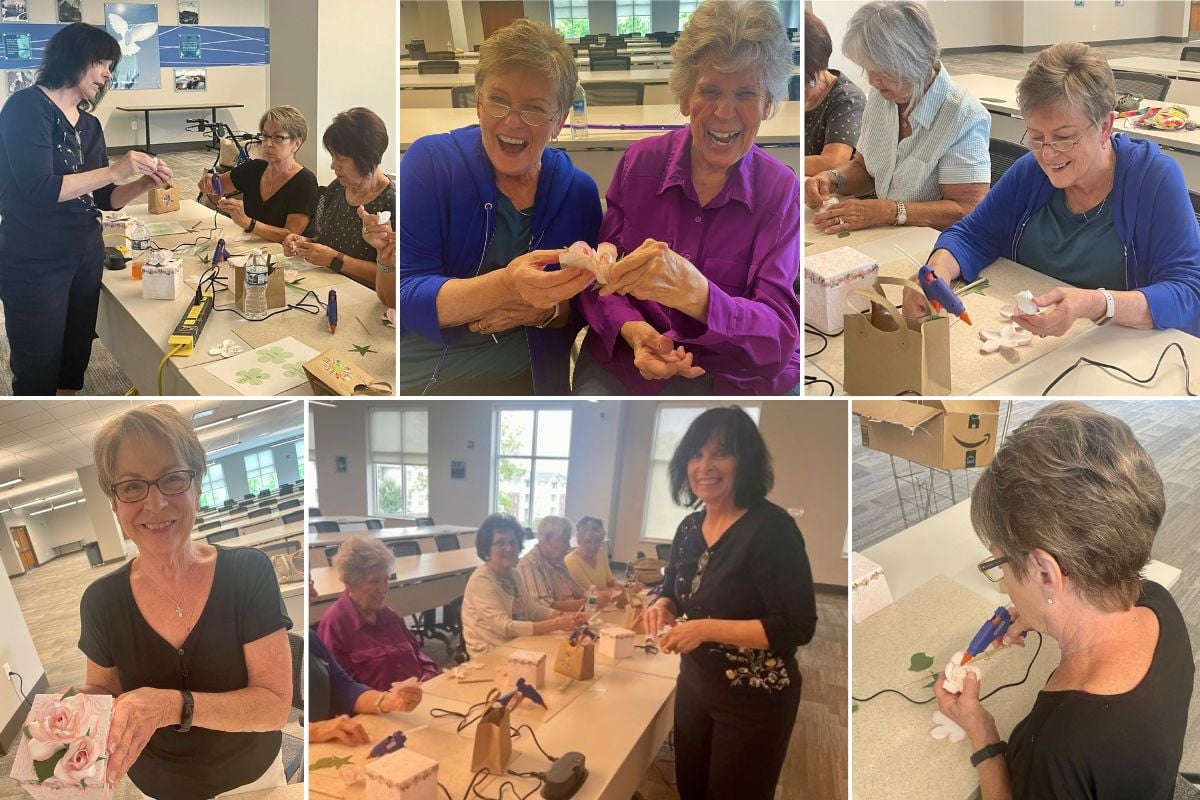 Seniors Doing Crafts at Boone County Senior Services, Inc.