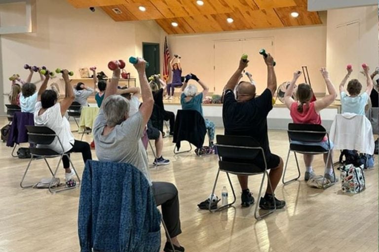 Friends of Pleasanton Senior Center fitness class