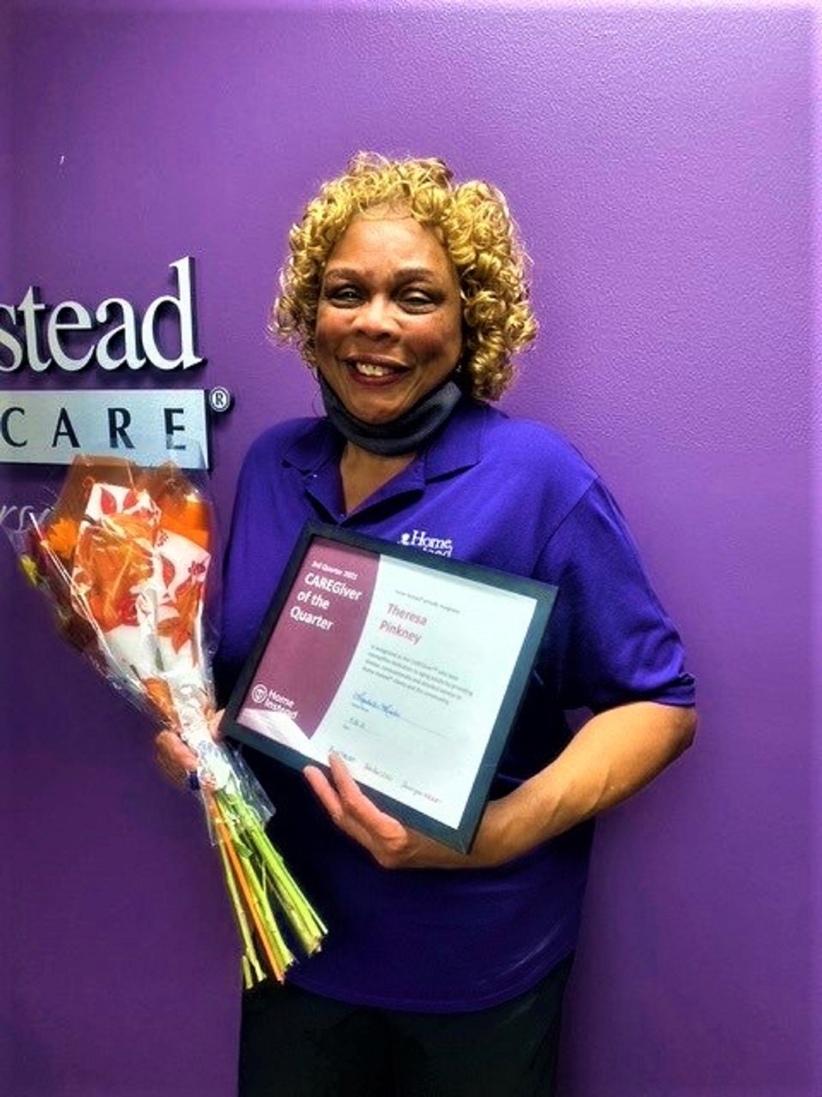 Caregiver of the Quarter Theresa