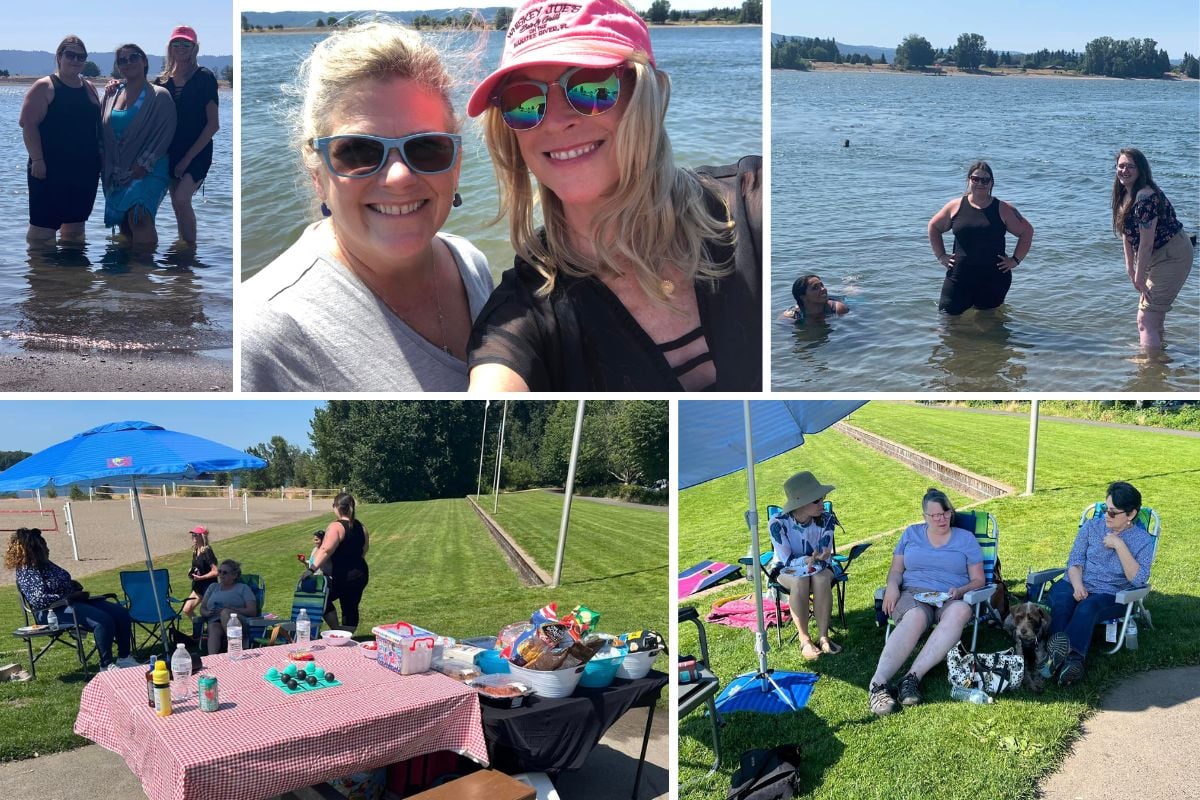 Home Instead Honors Caregivers With a Picnic Day at the Beach! collage