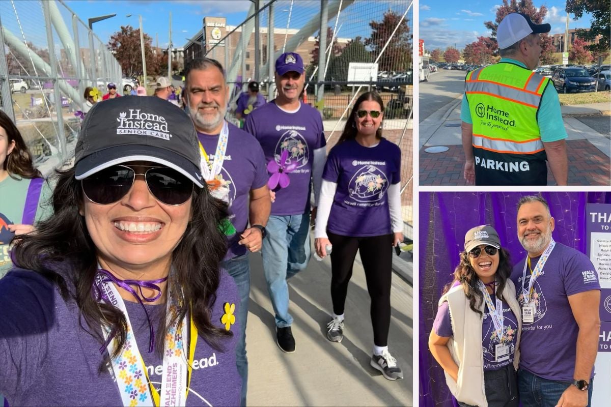 Home Instead Supports 2024 Walk to End Alzheimer's in Winston-Salem, NC collage