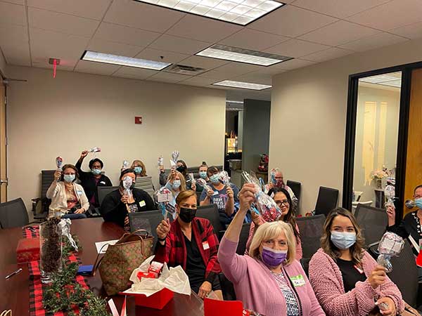 Whisk party favors at Hospice Care Training