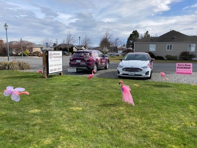 Home Instead Sequim, WA flocked 2022