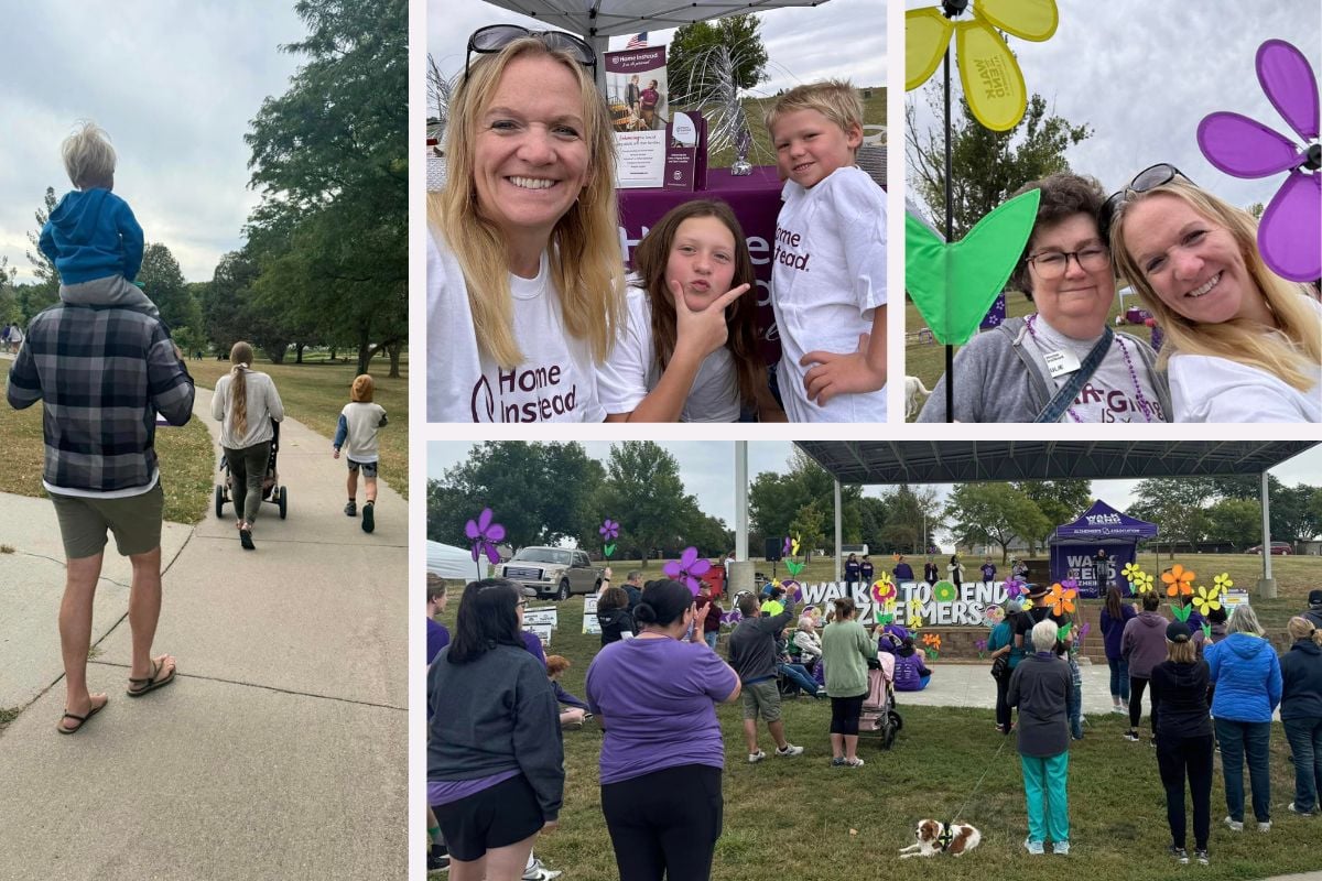 Home Instead Supports the 2024 Northeast Nebraska Walk to End Alzheimer’s collage