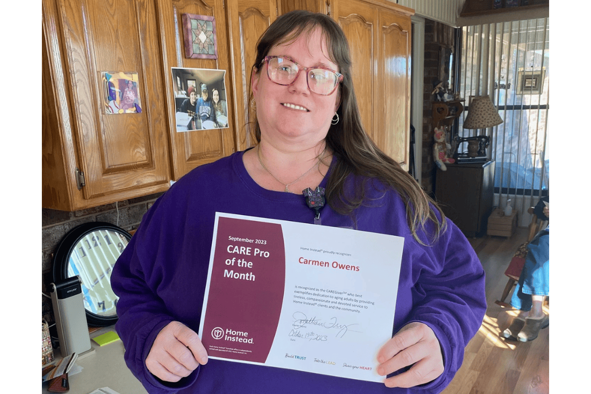 September 2023 Care Pro of the Month Carmen Owen