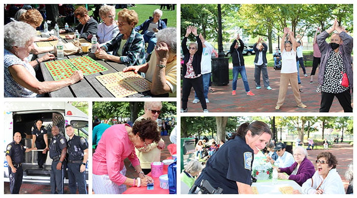 Senior Social Picnic collage