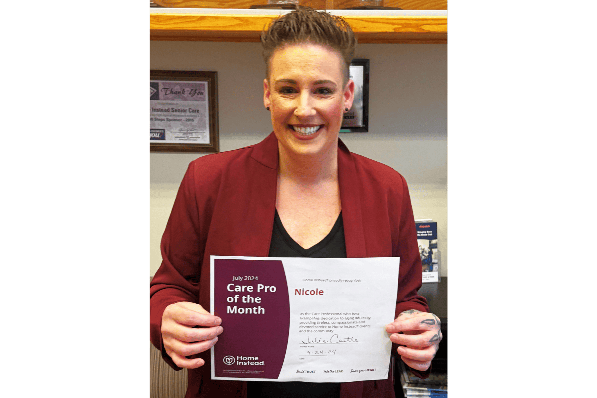 July Care Pro of the Month Nicole Mirabelli